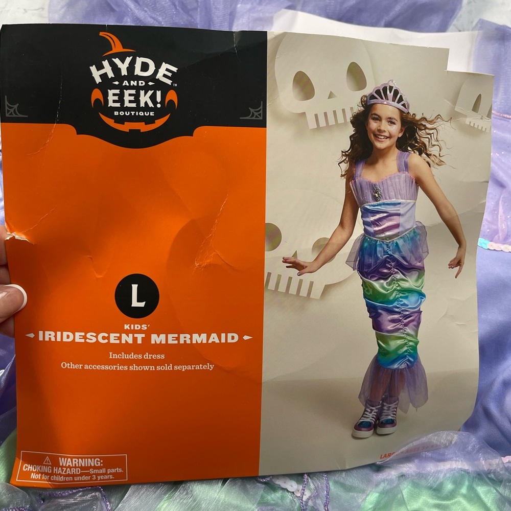 Hide and eek NWT mermaid costume girls large 10-12